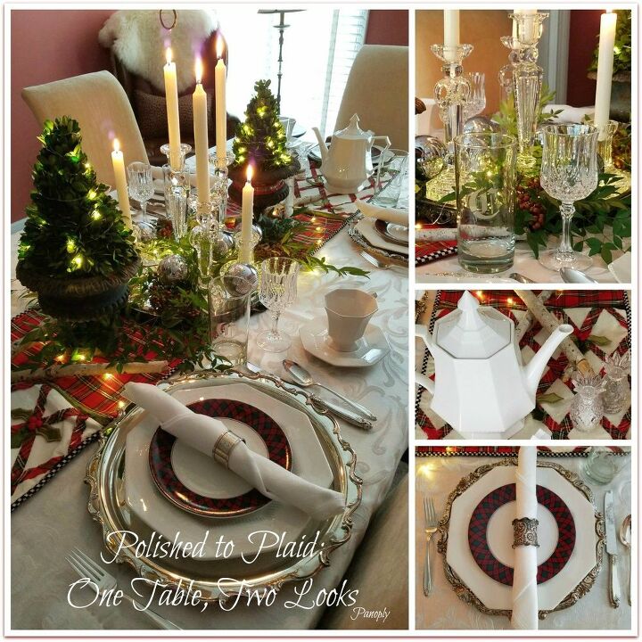 one table two looks, painted furniture, Holiday Polished Look