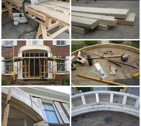anatomy of a balcony facelift, porches, Rebuilding the arc shape of balcony