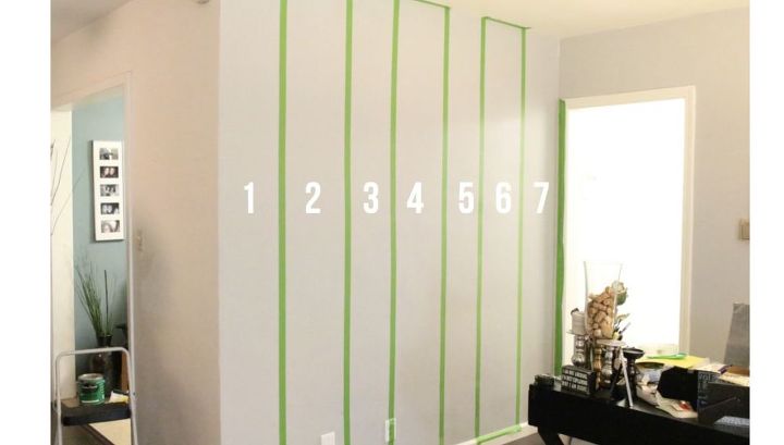 how to paint a striped accent wall, home decor, how to, wall decor
