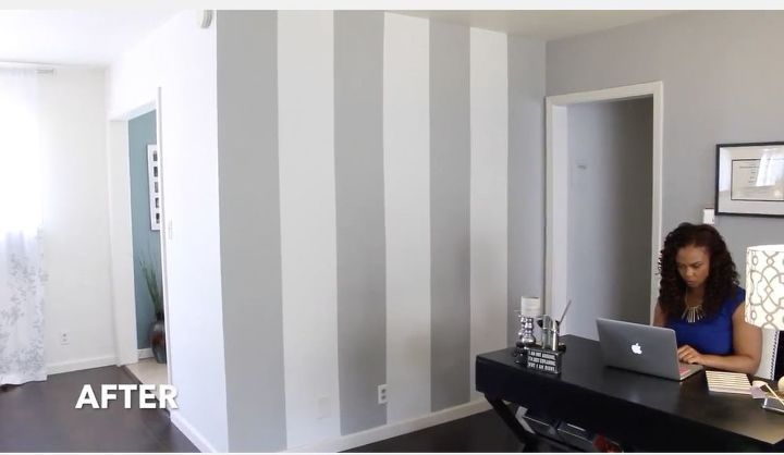 how to paint a striped accent wall, home decor, how to, wall decor