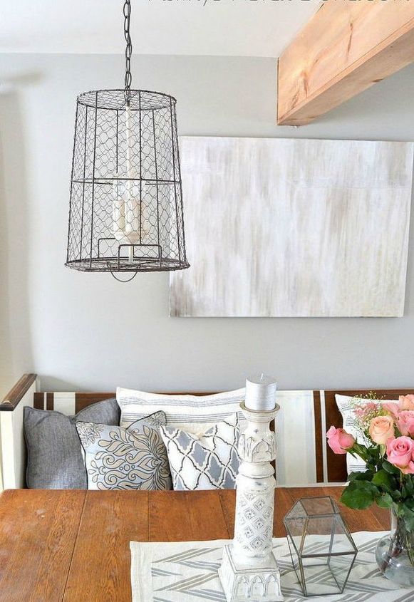 s 14 amazing basket ideas from highly creative moms, crafts, Or this boho chic farmhouse light