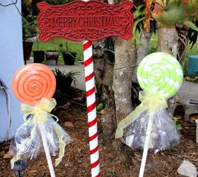 christmas lollipops and pole