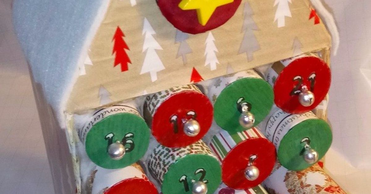Recycled Toilet Paper Tube Christmas Advent Calendar Hometalk