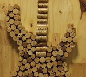 corks corks more corks, Cork Guitar Wall Decor or Memo Board