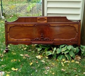 q need ideas for repurposing an antique footboard, repurposing upcycling