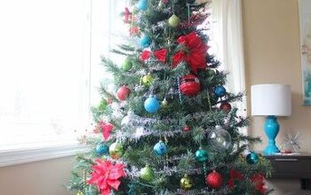  Árvore de Natal de poinsétia colorida #ChristmasTree