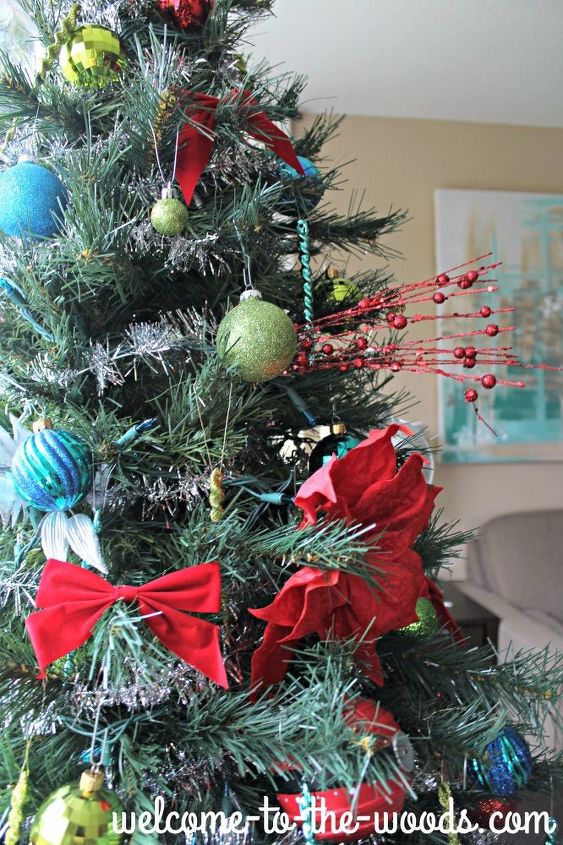rvore de natal de poinstia colorida christmastree