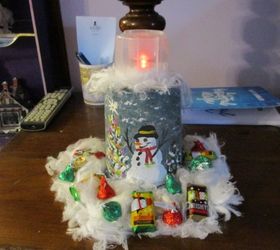 repurposed upcycled yogurt container christmas holiday decoration