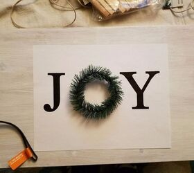 farmhouse holiday card and photo holder from salvaged wood, repurposing upcycling