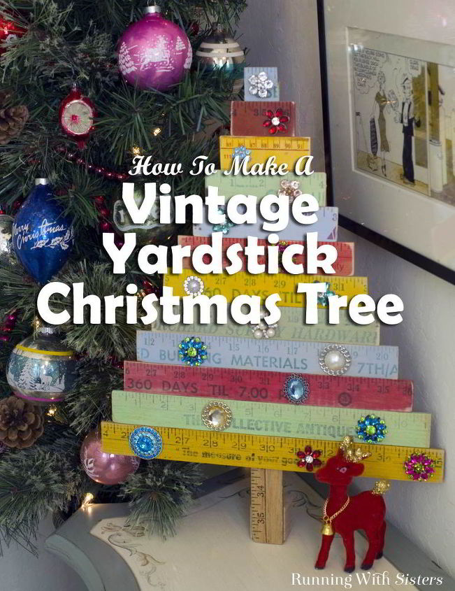 vintage yardstick christmas tree