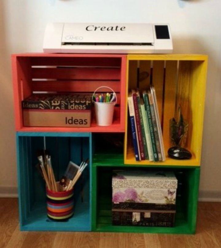 s 30 reasons we can t stop buying michaels storage crates, storage ideas, They make fun easy and colorful furniture