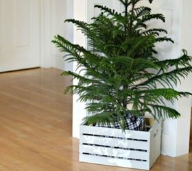 30 reasons we cant stop buying michaels storage crates, They make the perfect Christmas tree base