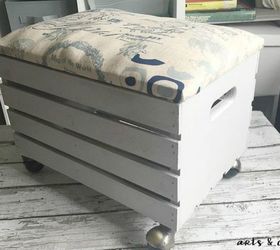 30 reasons we cant stop buying michaels storage crates, It turns into an adorable rolling ottoman