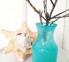 s transform cheap glass vases with these 17 stunning ideas, Turn it into a sea glass vase