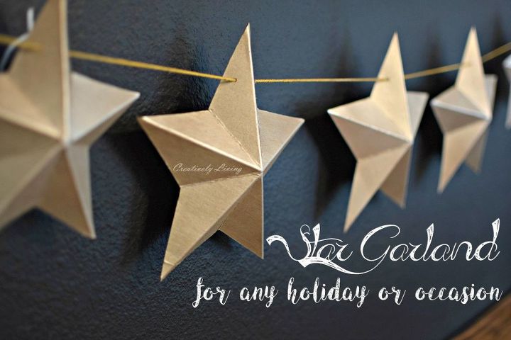 cereal box star garland for any holiday or occasion