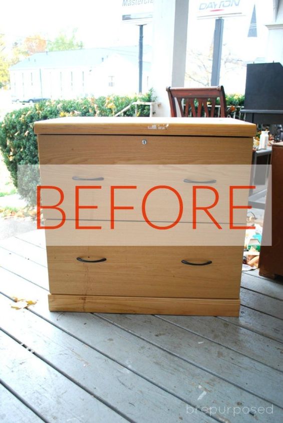 don t overlook filing cabinets until you see these stunning ideas, Before An old cast away