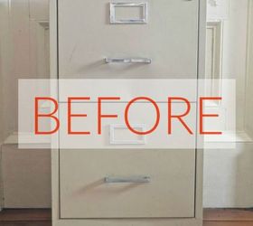 don t overlook filing cabinets until you see these stunning ideas, Before Depressingly bland