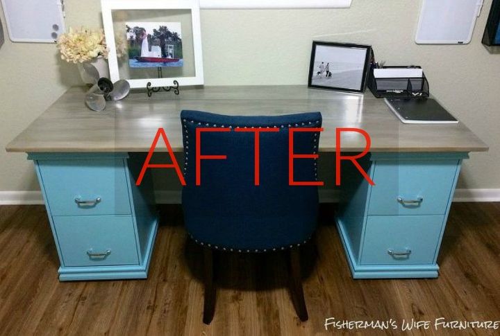 don t overlook filing cabinets until you see these stunning ideas, After Breathtaking desk flip