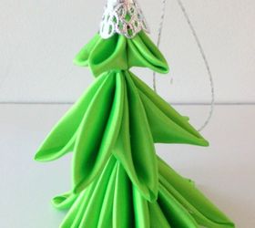 ribbon christmas tree ornament, christmas decorations, crafts, seasonal holiday decor