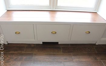 DIY Window Bench Seat With Drawer Storage