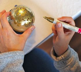 easy diy paint pen christmas ornaments, christmas decorations, seasonal holiday decor