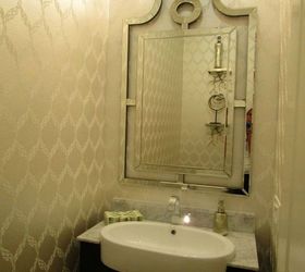 s 20 ways you never thought of using wallpaper, wall decor, Give your bathroom a wow factor