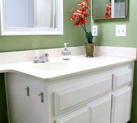 s how to get a gorgeous bathroom in less than three hours, bathroom ideas, how to, Give your vanity cabinets a makeover
