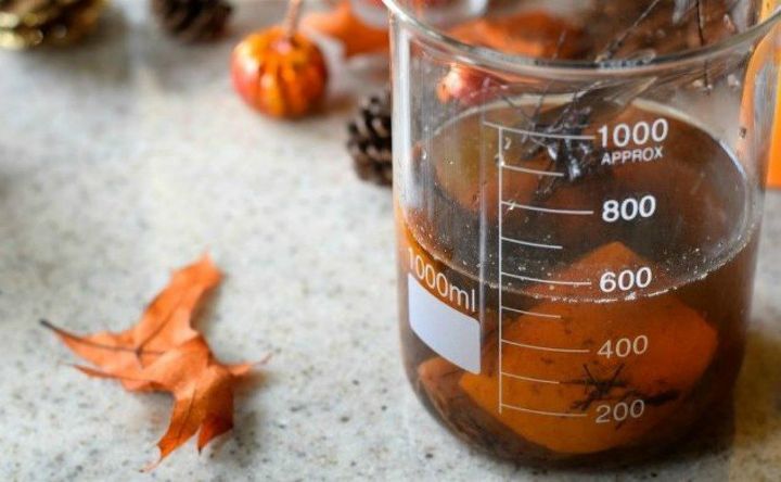 s make your home smell amazing with these diy winter scent ideas, home decor, This pumpkin and apple homemade room spray