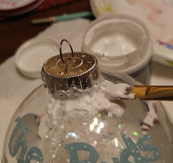 o que fazer com sobras de tinta guarnio pintada, adicionar neve