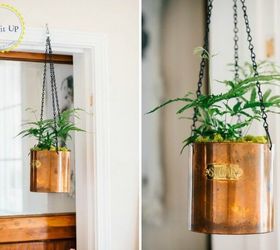 s 13 winter planter ideas for when you re missing your garden, gardening, A repurposed copper sugar holder in your hall