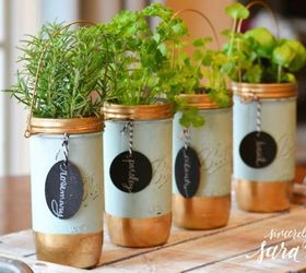 s 13 winter planter ideas for when you re missing your garden, gardening, An indoor mason jar herb garden