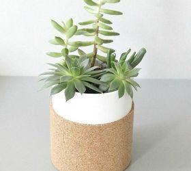 s 13 winter planter ideas for when you re missing your garden, gardening, A cork board sleeved glass planter