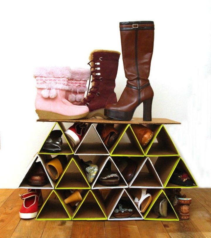 s want an organized closet try this today, closet, organizing, Build your own shoe storage out of cardboard