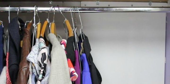 s want an organized closet try this today, closet, organizing, Double up hangers with soda can tabs