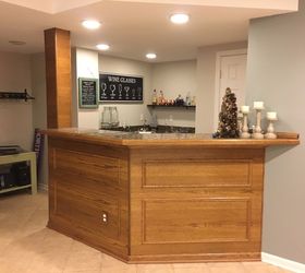 basement bar from outdated to updated, basement ideas, outdoor living