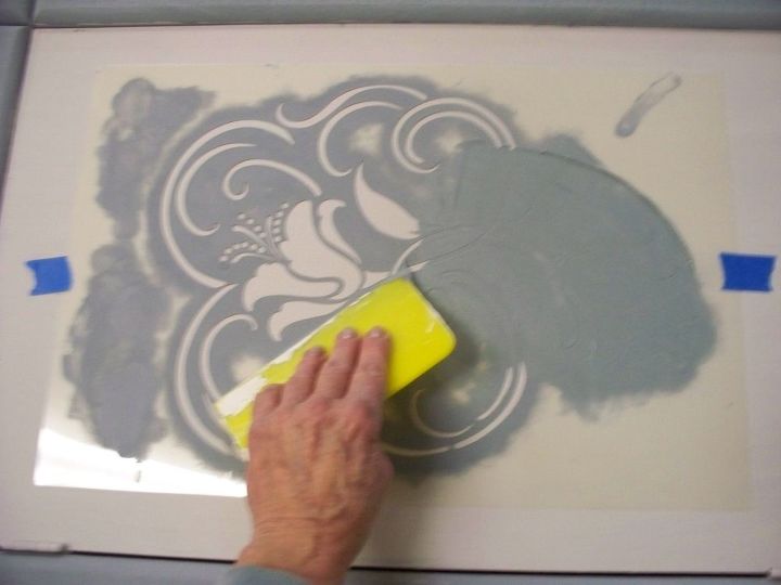 how to give old furniture new life with paint and stencils, how to, painted furniture