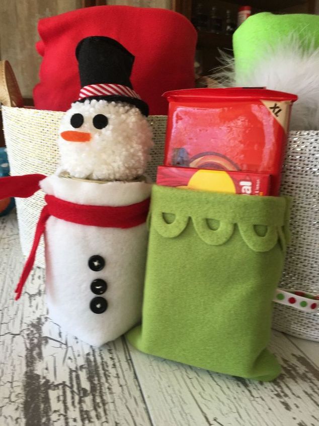 holiday fleece covers for treat jars