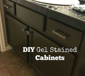 Gel Staining Builder Grade Oak Cabinets Hometalk