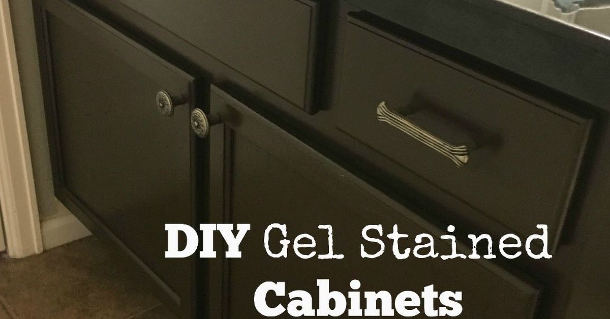 Gel Staining Builder Grade Oak Cabinets Hometalk