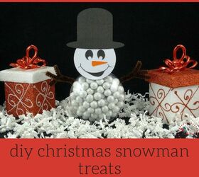 diy christmas snowman treats