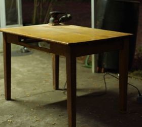 beginner s perspective on unicorn spit sewing table project part 1, painted furniture