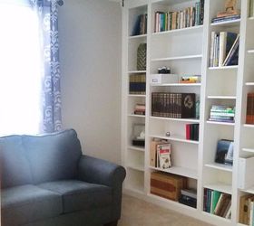 Diy Library Wall Billy Built In Bookcases Hometalk