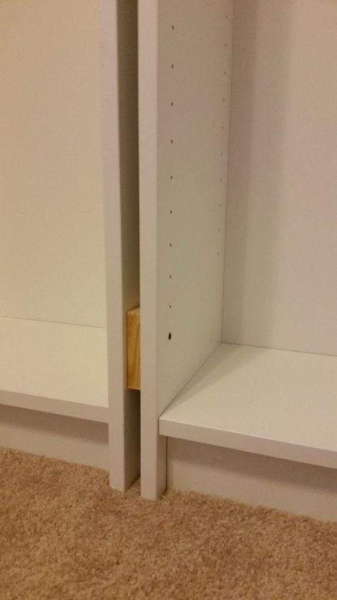 diy library wall billy built in bookcases