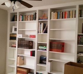 DIY Library Wall - Billy Built-in Bookcases