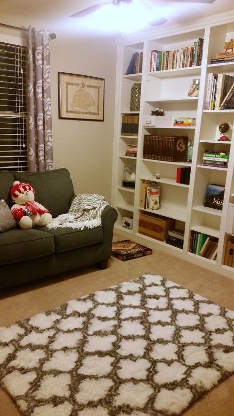 diy library wall billy built in bookcases