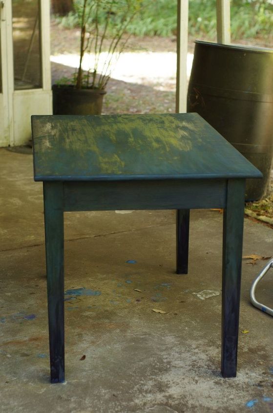 beginner s perspective on unicorn spit sewing table project part 2, painted furniture