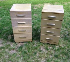 stained ombre dresser set, painted furniture