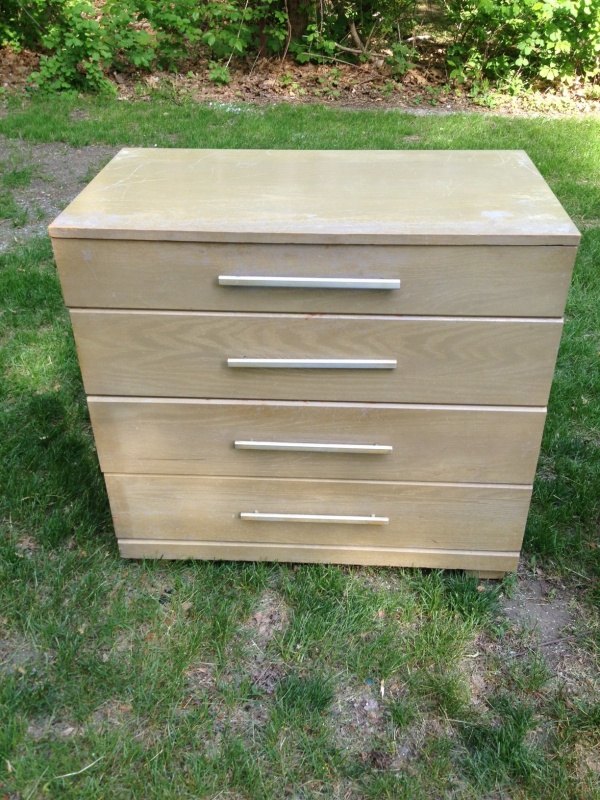 stained ombre dresser set, painted furniture