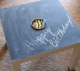 diy ikea chalkboard activity table, chalkboard paint, crafts, painted furniture