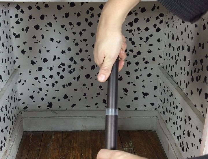 tension rod shoe storage
